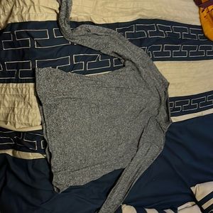 Mens large gray lululemon workout long sleeve shirt